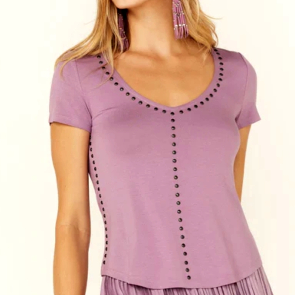 IDYLLWIND Honky Tonk Studded Top ~ NWT